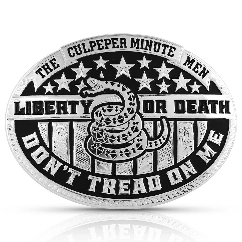 6312 2nd Amendment Series Attitude Western Belt Buckle Don't Tread On Me